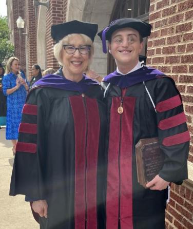  Justice Gurich and Nicholas Rinehart, OU College of Law Convocation May 14, 2023